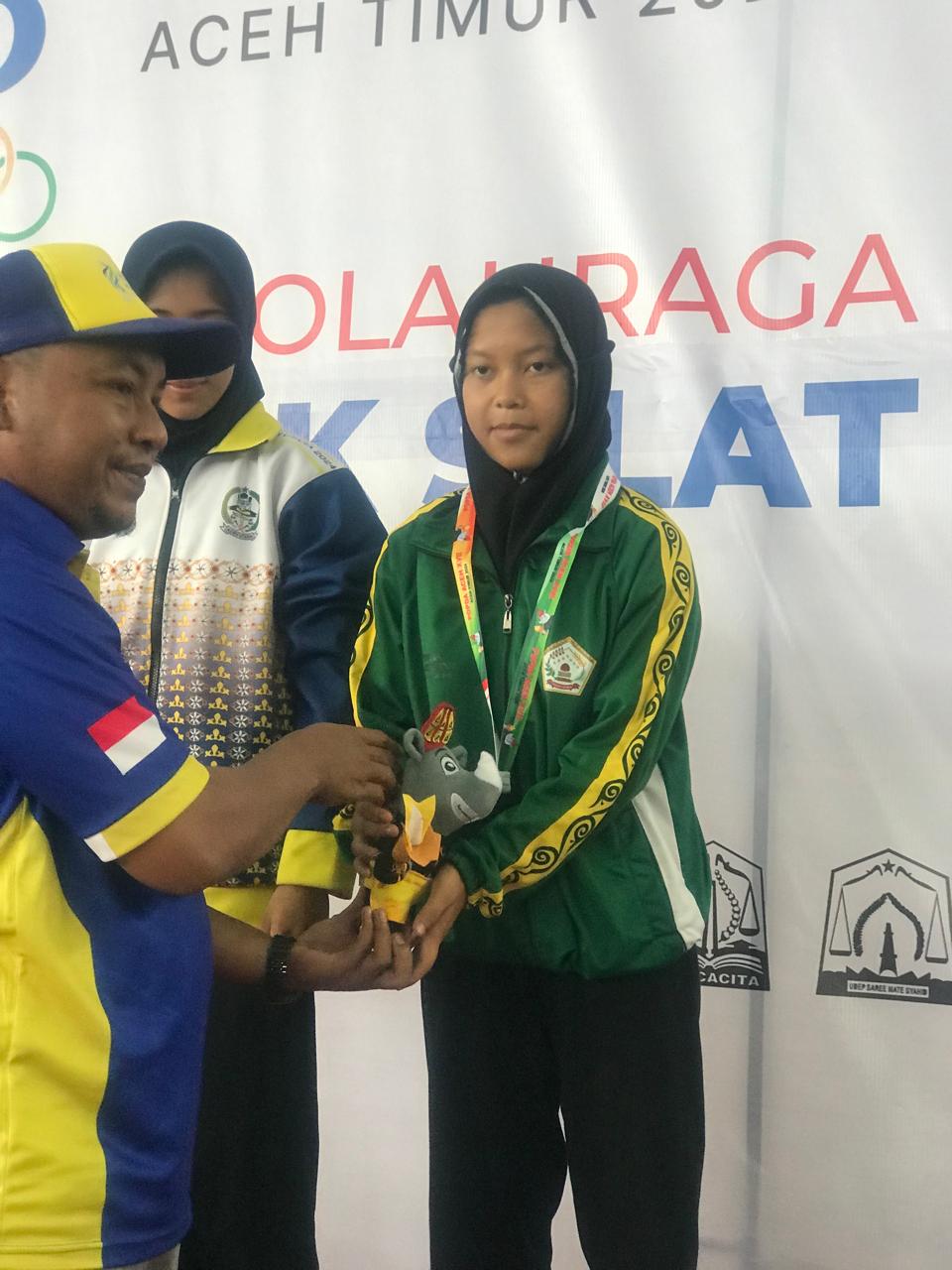 Prestasi Gemilang Cabang Olahraga Pencak silat santri yamuda Ajang Popda XVII di Aceh Timur